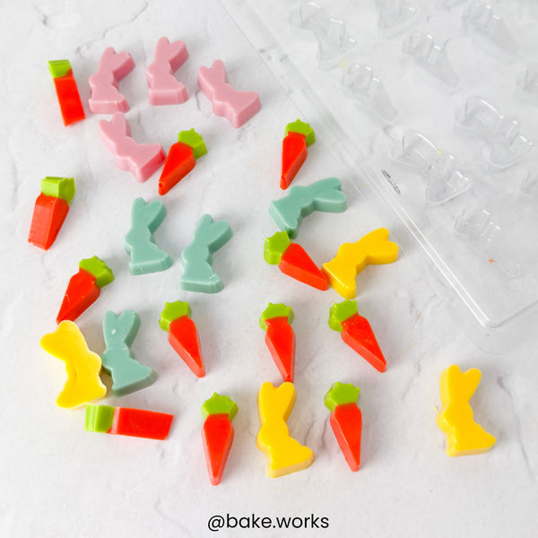 Wilton Rabbit And Carrot 24 Cavity Chocolate Mould