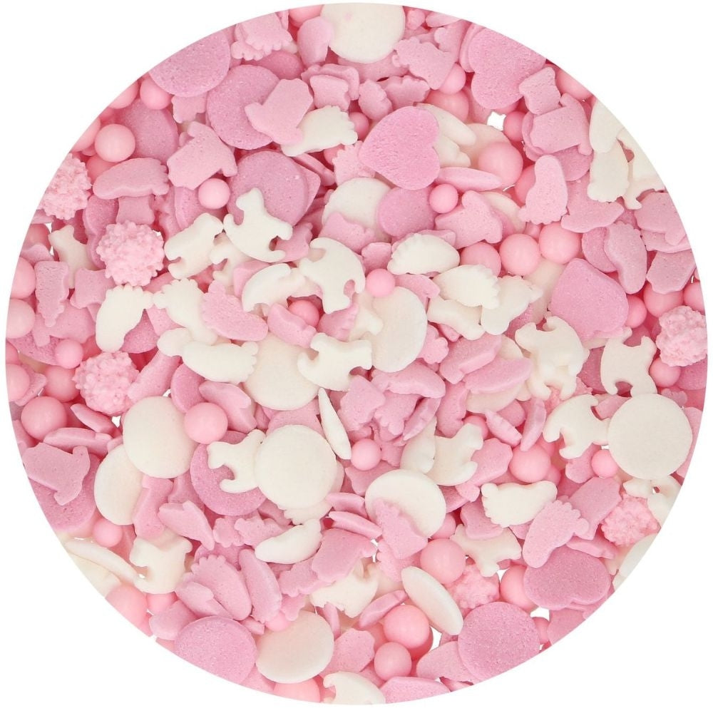 FunCakes Baby Pink Sprinkle Medley 50g