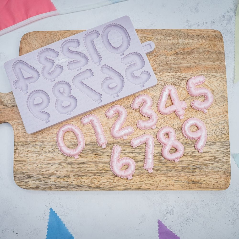 Karen Davies Balloon Numbers Silicone Mould