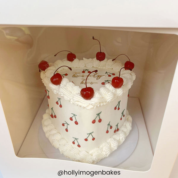 Simply Making Tall Extra Deep White Cake Box With Front Window