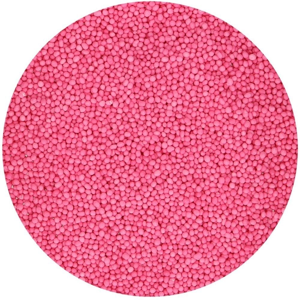 FunCakes Dark Pink Nonpareil Sprinkles 80g