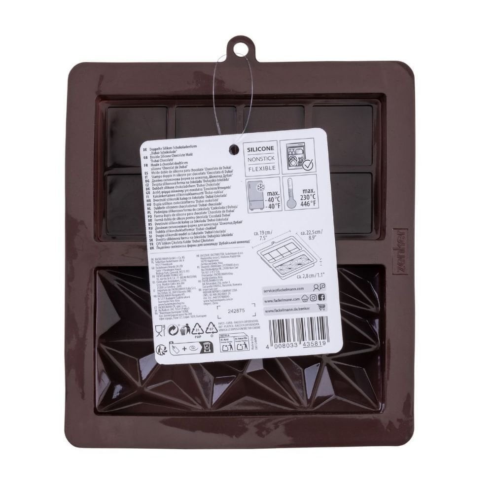 Zenker Dubai Chocolate Bar Silicone Mould