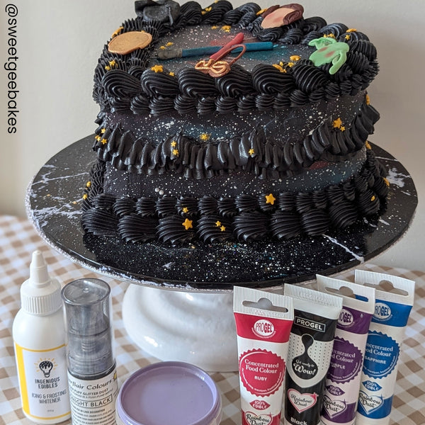 Rainbow Dust Black - ProGel Professional Gel Food Colouring 25g