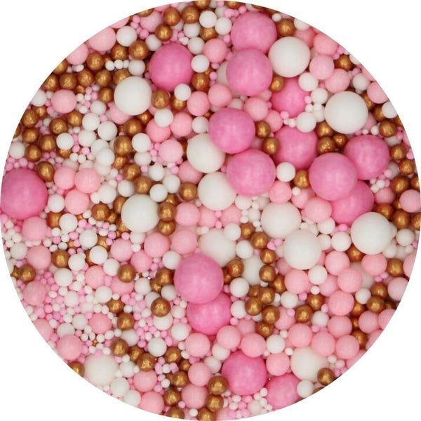 FunCakes Pink Celebration Soft Pearls Mix 80g