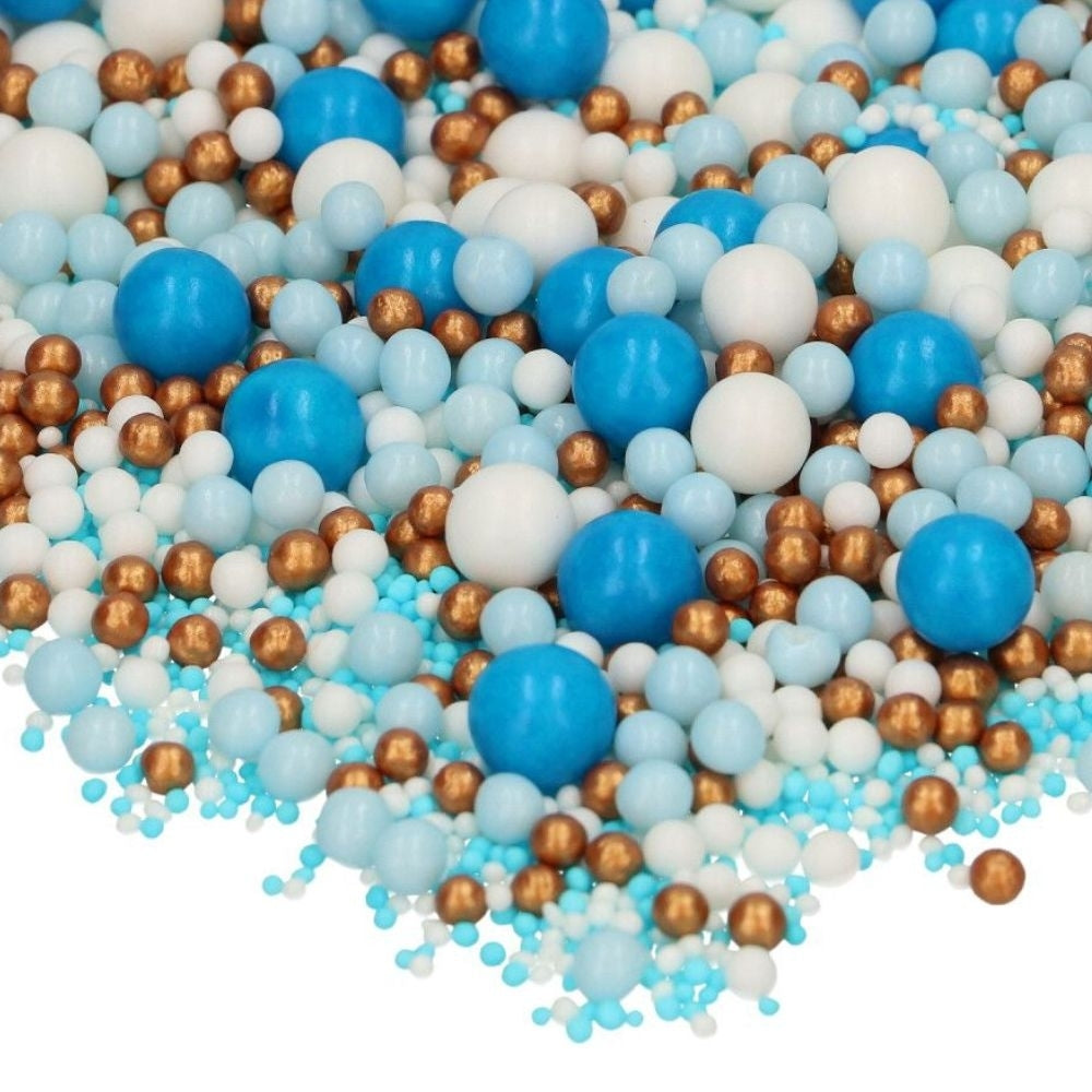 FunCakes Blue Celebration Soft Pearls Mix 80g