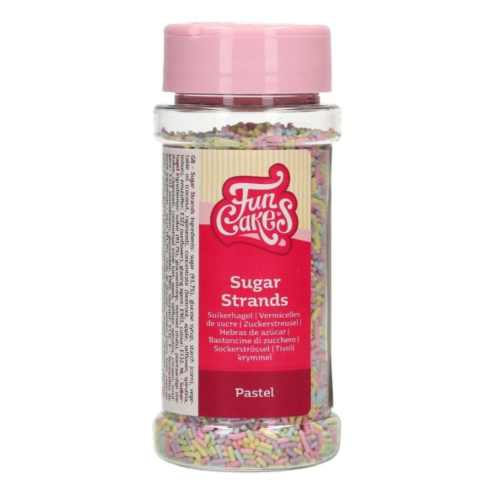 FunCakes Pastel Sugar Strands 80g