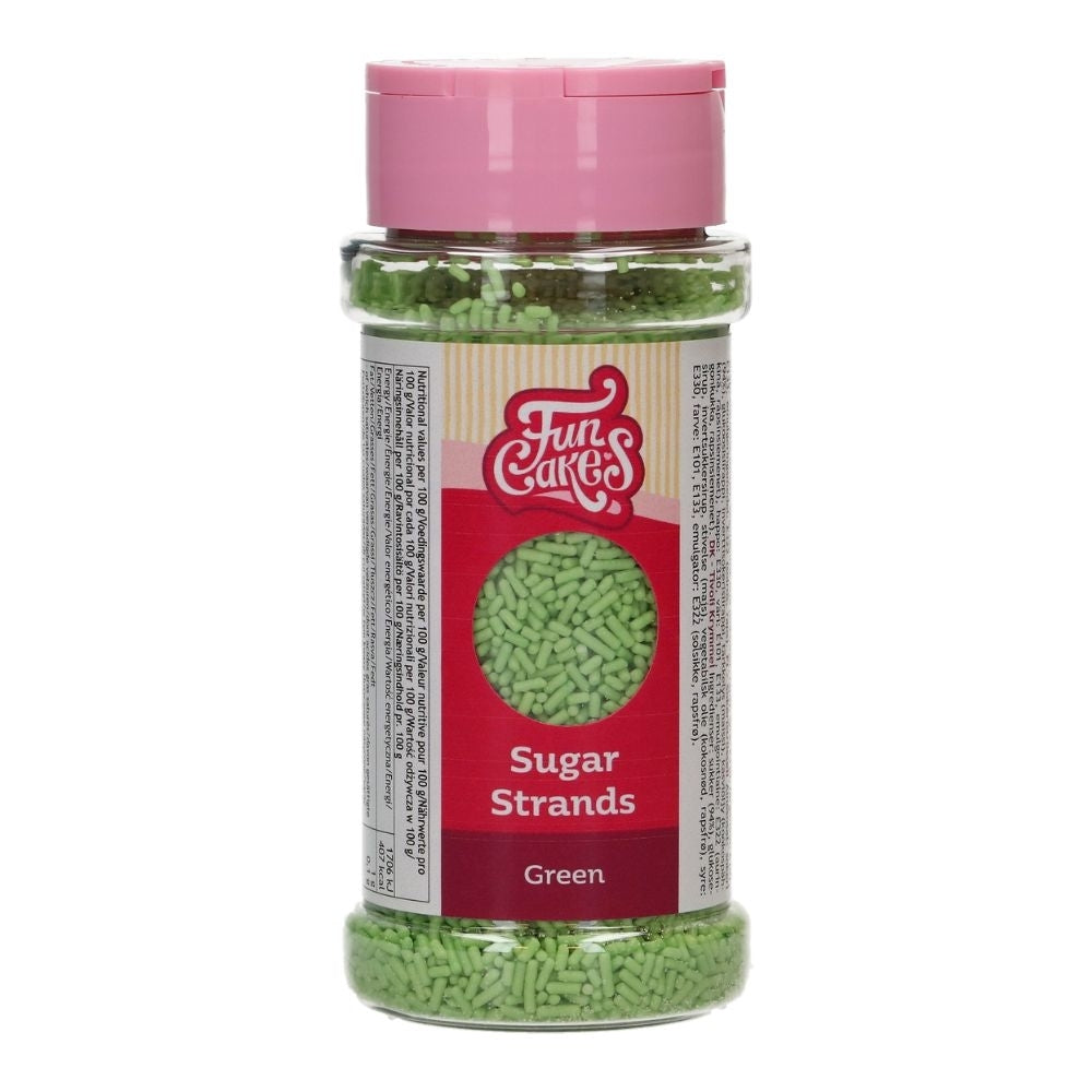 FunCakes Green Sugar Strands 80g