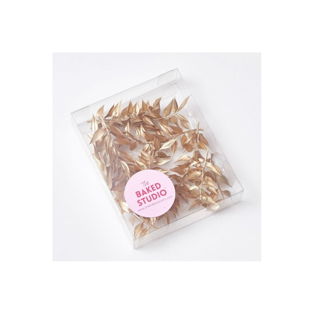 The Baked Studio Gold Ruscus Dried Flower Box