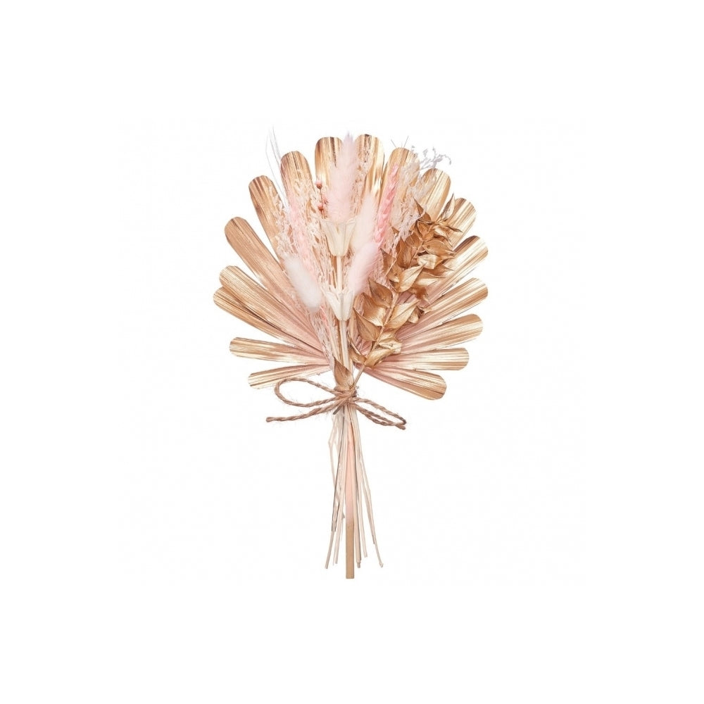 The Baked Studio Gold, Pink & White Shell Palm Bouquet