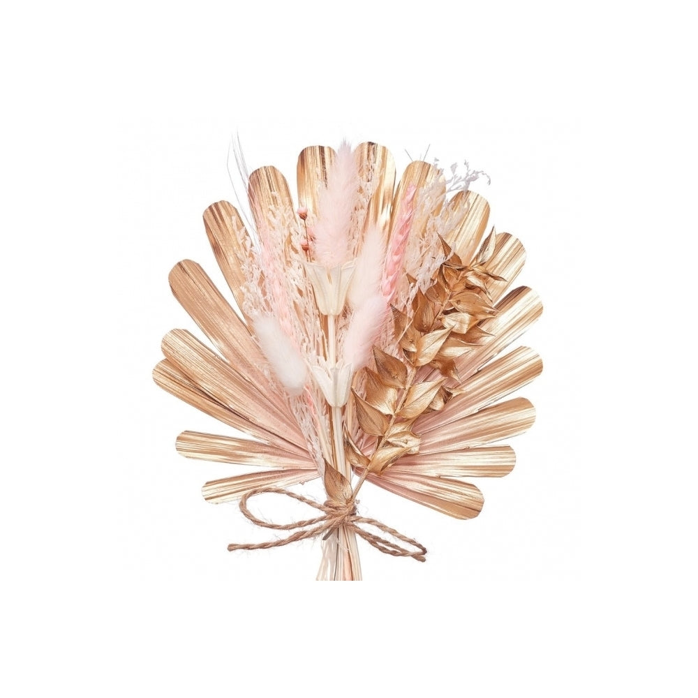 The Baked Studio Gold, Pink & White Shell Palm Bouquet