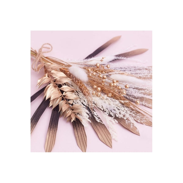 The Baked Studio Black, Gold & White Sun Palm Bouquet
