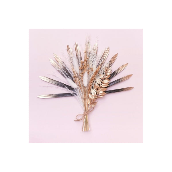 The Baked Studio Black, Gold & White Sun Palm Bouquet