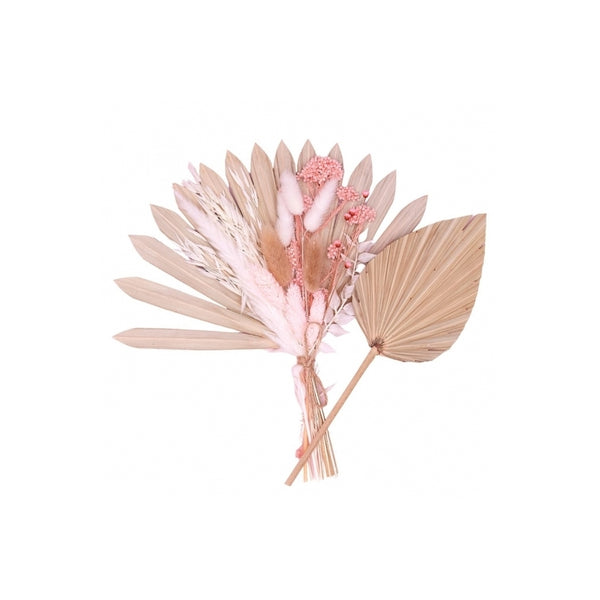 The Baked Studio Natural Pink Sun Palm & Palm Spear Bouquet