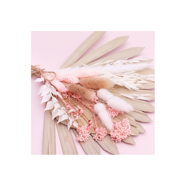 The Baked Studio Natural Pink Sun Palm & Palm Spear Bouquet