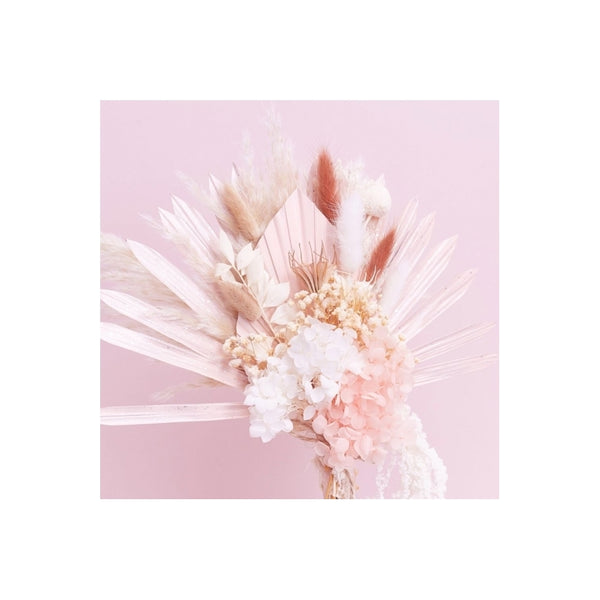 The Baked Studio Pink & Pampas Sun Palm & Palm Spear Bouquet