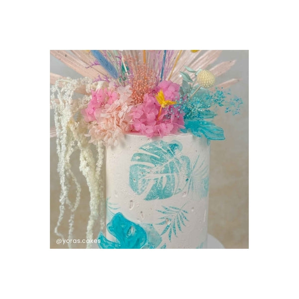 The Baked Studio Pink & Pampas Sun Palm & Palm Spear Bouquet