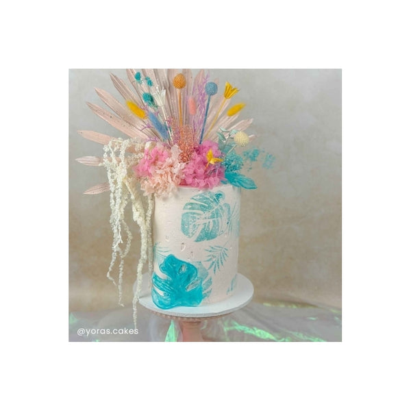 The Baked Studio Pink & Pampas Sun Palm & Palm Spear Bouquet