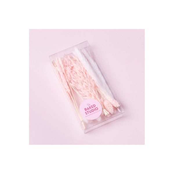 The Baked Studio Light Pink Mixed Dried Flower Box