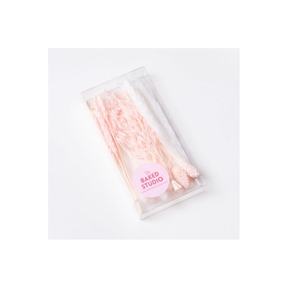 The Baked Studio Light Pink Mixed Dried Flower Box