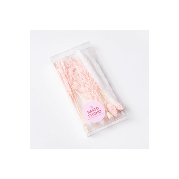 The Baked Studio Light Pink Mixed Dried Flower Box