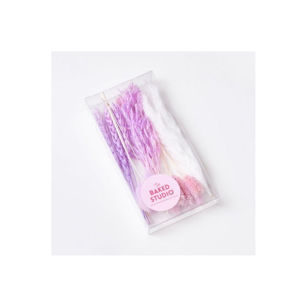 The Baked Studio Purple Mixed Dried Flower Box