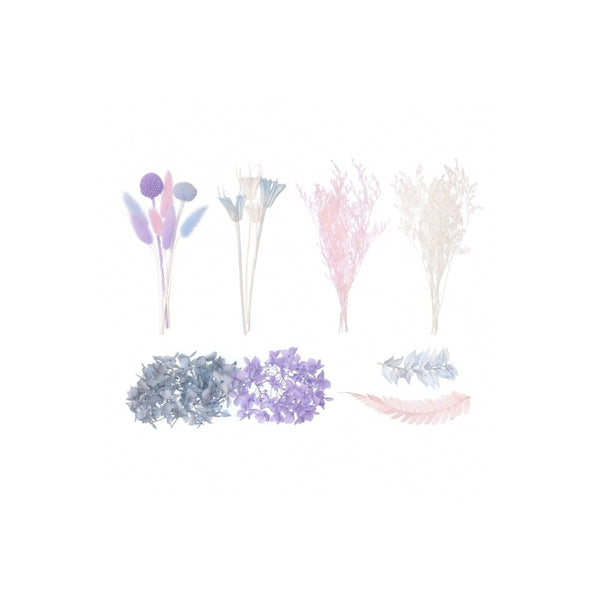 The Baked Studio Cool Blues, Lilac, Pink & White Deluxe Mixed Dried Flower Box