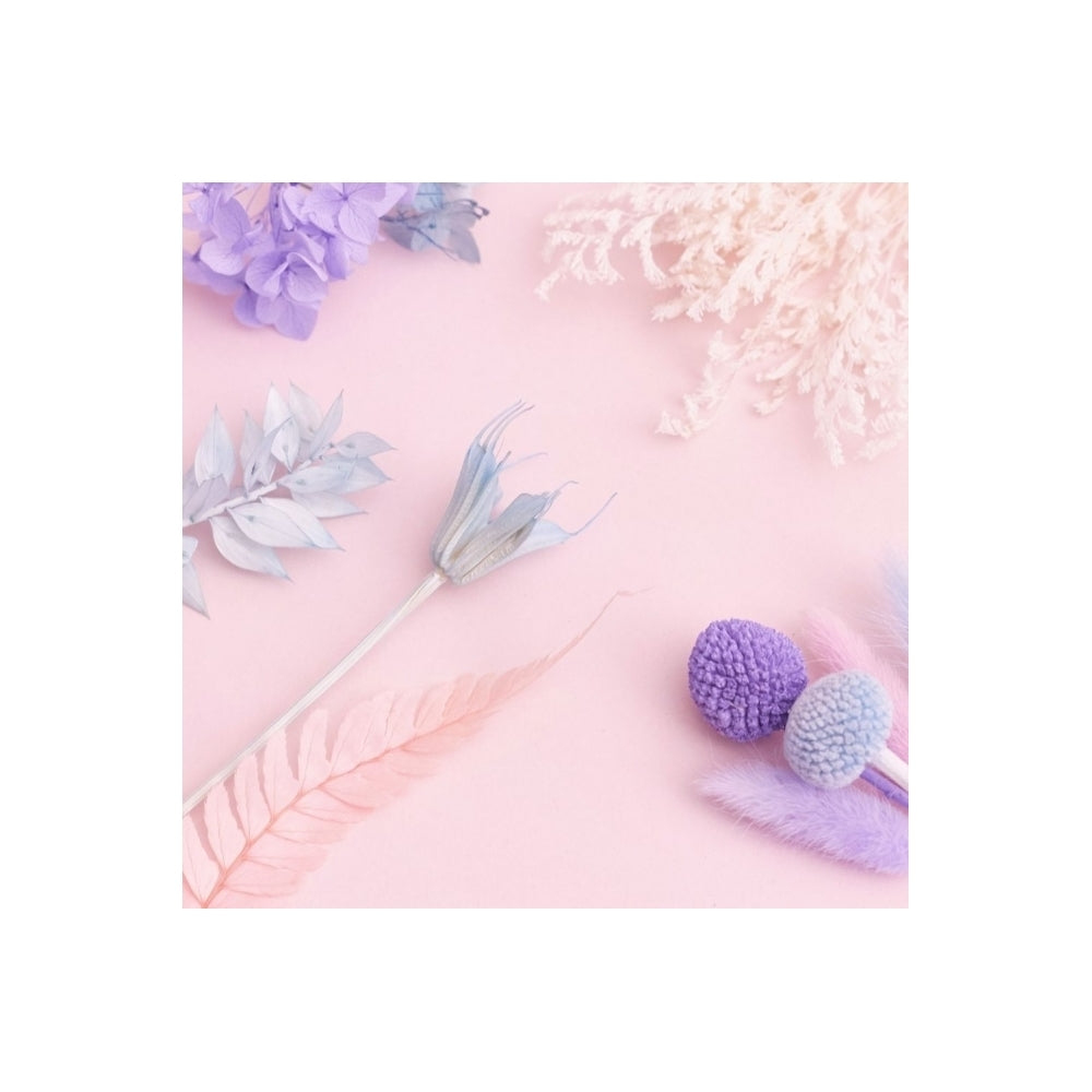 The Baked Studio Cool Blues, Lilac, Pink & White Deluxe Mixed Dried Flower Box
