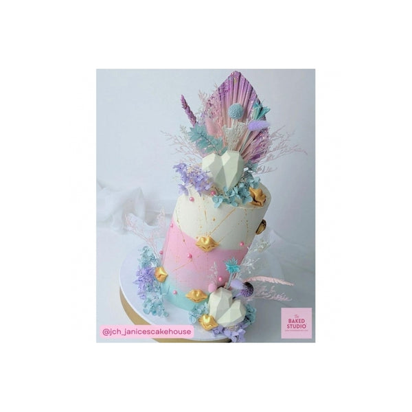 The Baked Studio Cool Blues, Lilac, Pink & White Deluxe Mixed Dried Flower Box