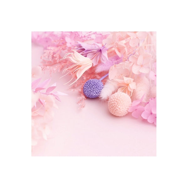 The Baked Studio Pink, Lilac & White Deluxe Mixed Dried Flower Box