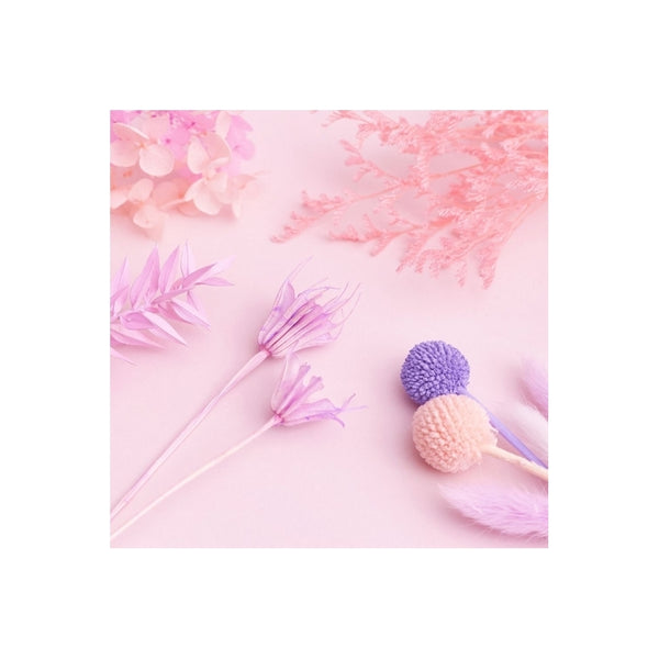 The Baked Studio Pink, Lilac & White Deluxe Mixed Dried Flower Box