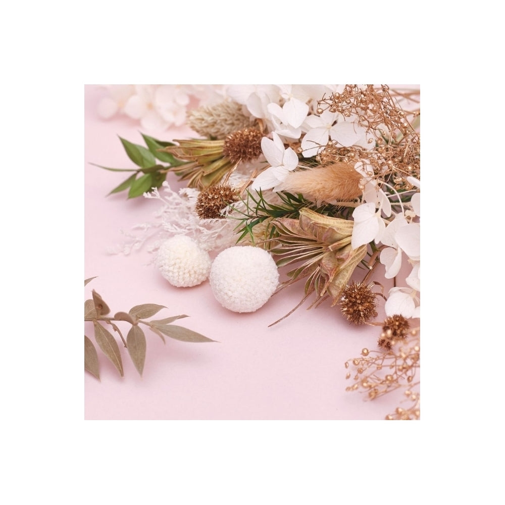 The Baked Studio Sage, Gold & White Deluxe Mixed Dried Flower Box