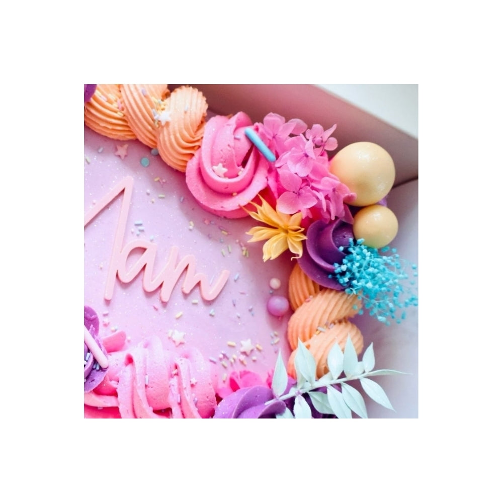 The Baked Studio Rainbow Pastels Deluxe Mixed Dried Flower Box