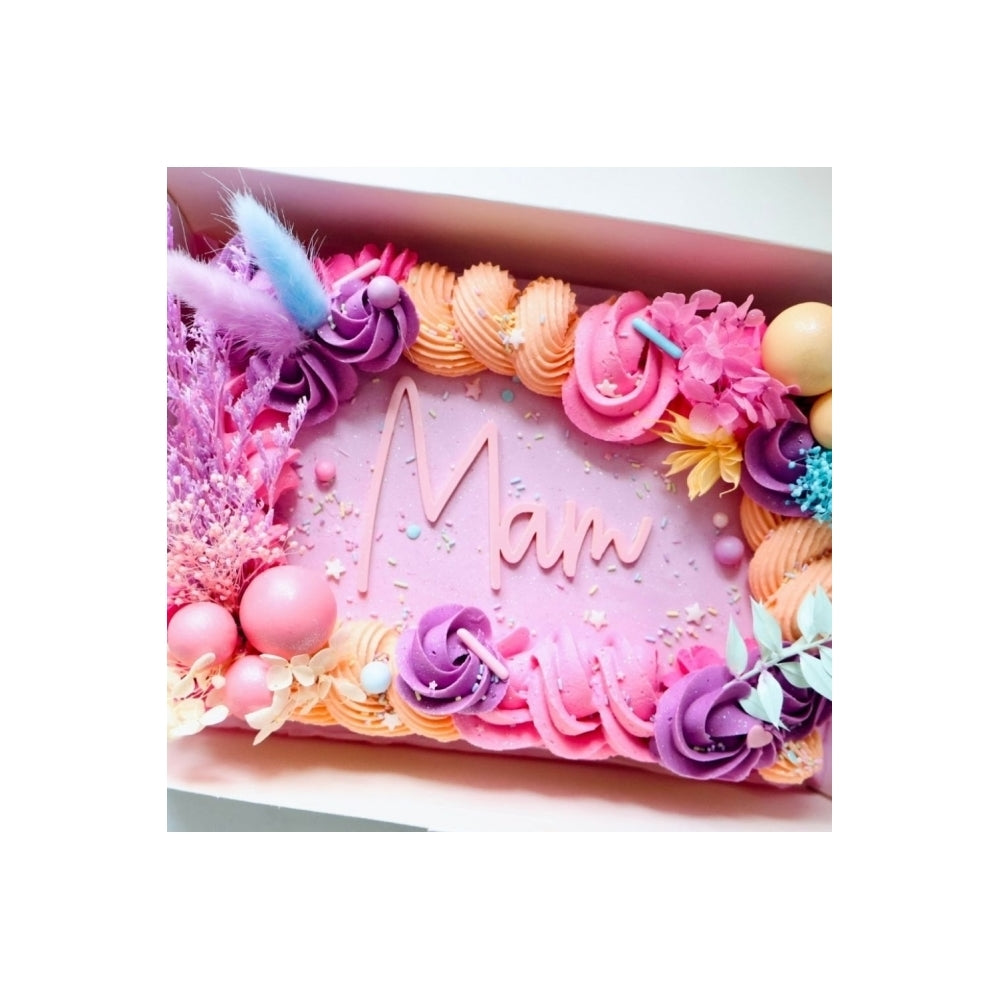 The Baked Studio Rainbow Pastels Deluxe Mixed Dried Flower Box