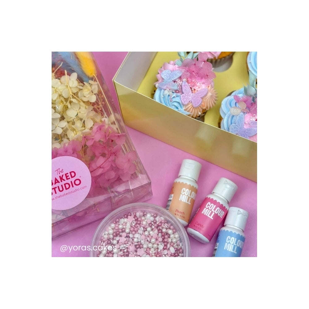 The Baked Studio Rainbow Pastels Deluxe Mixed Dried Flower Box