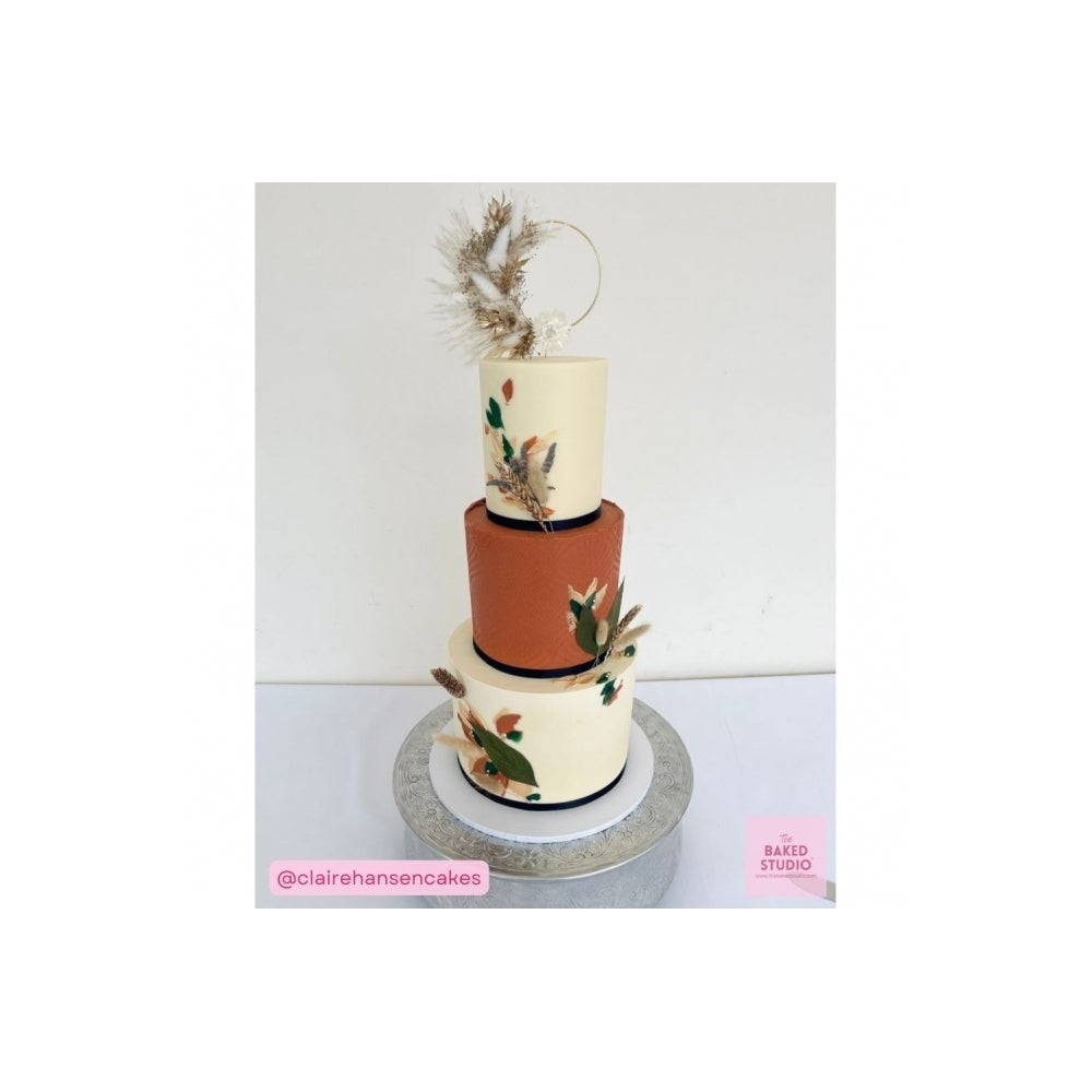 The Baked Studio Gold Dried Flower Ring 10cm (With Stem)