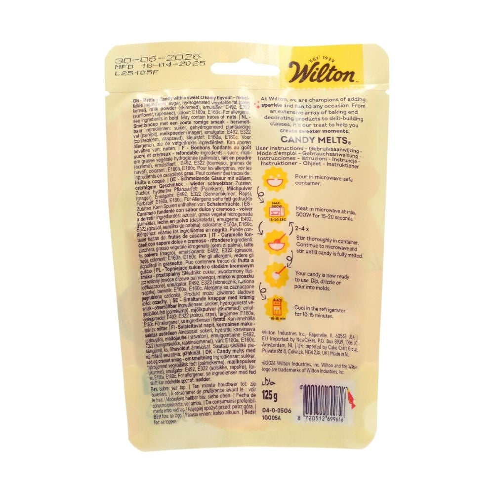 Wilton LOW DATE - Orange - 125g Candy Melts - Wilton [JUNE 2026]
