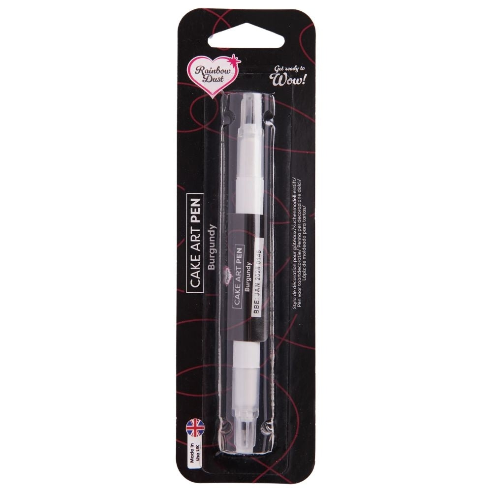 Rainbow Dust Burgundy - Double Ended Cake Art Pen 5g