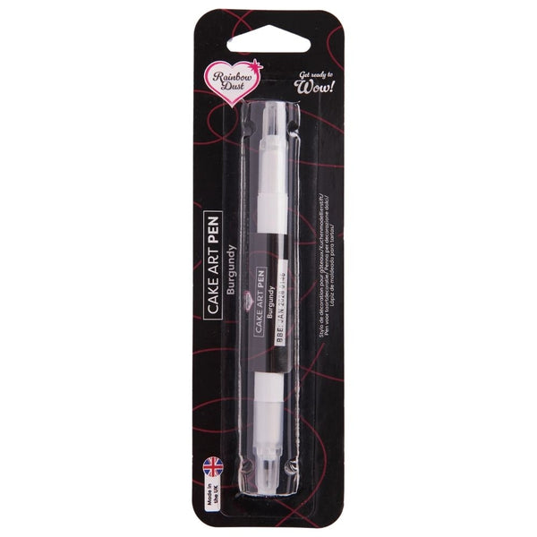 Rainbow Dust Burgundy - Double Ended Cake Art Pen 5g