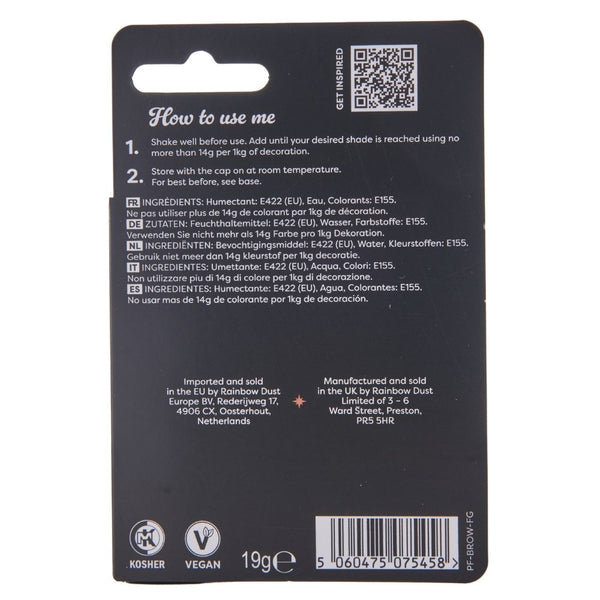 Rainbow Dust ProFlow Liquid Colour 16ml - Brown