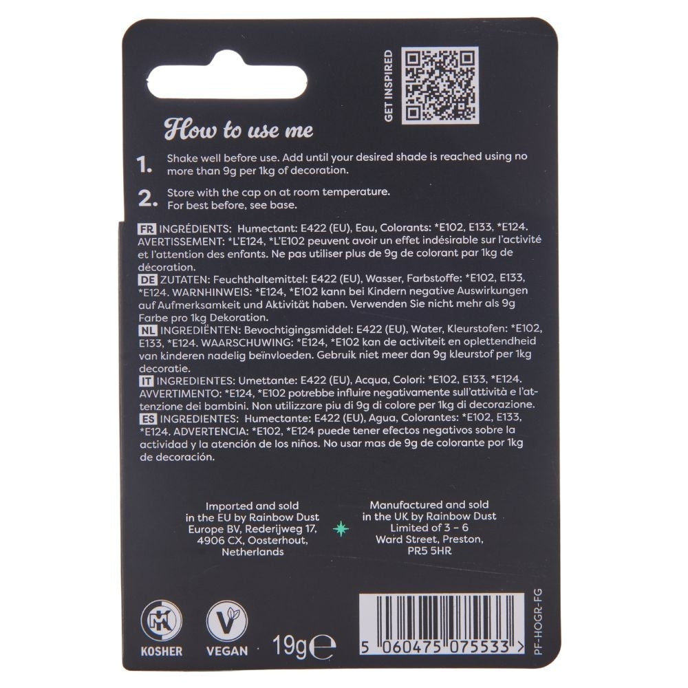 Rainbow Dust ProFlow Liquid Colour 16ml - Holly Green