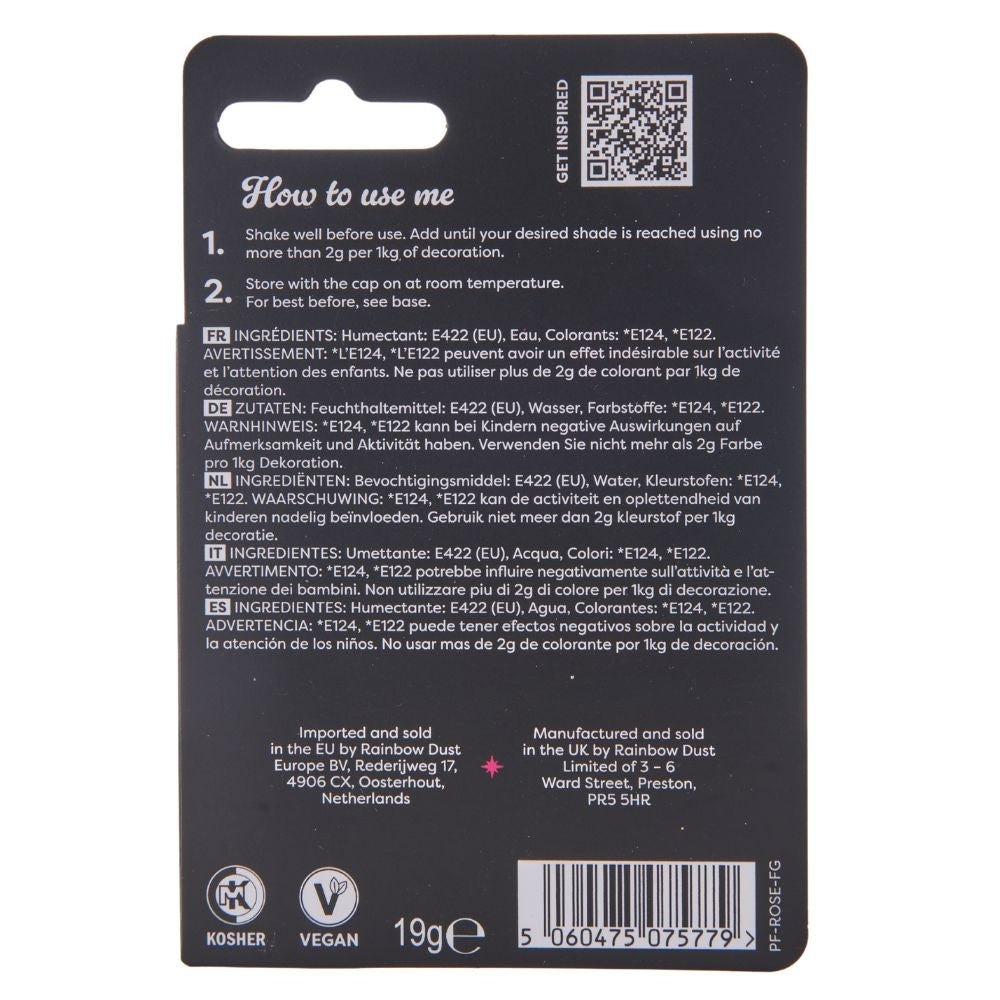 Rainbow Dust ProFlow Liquid Colour 16ml - Rose
