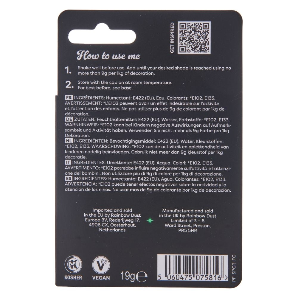 Rainbow Dust ProFlow Liquid Colour 16ml - Spring Green
