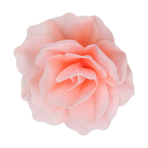 FunCakes Pink Large Rose Pastella Deluxe Wafer Flower