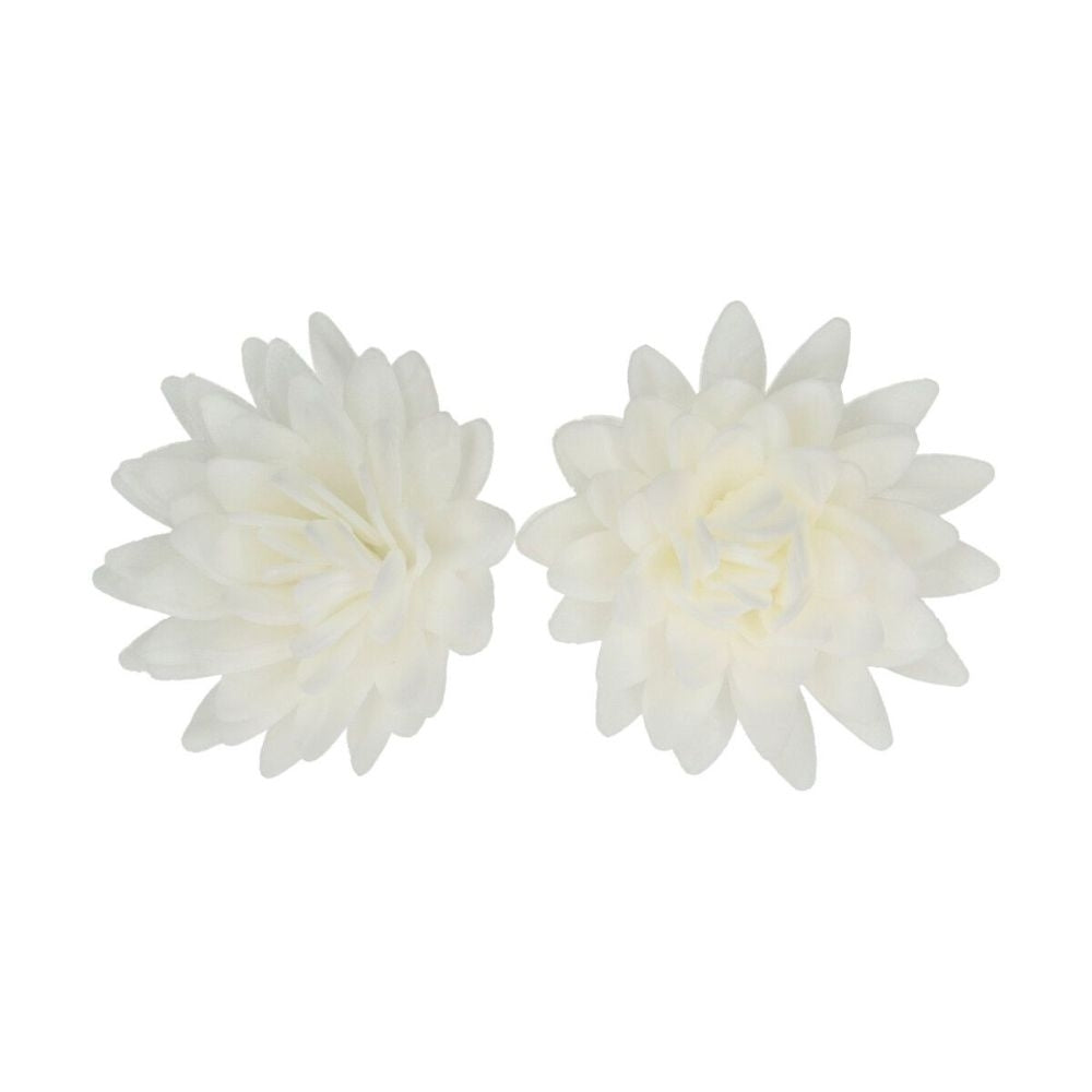 FunCakes White Medium Aster Deluxe Wafer Flowers Pack Of 14