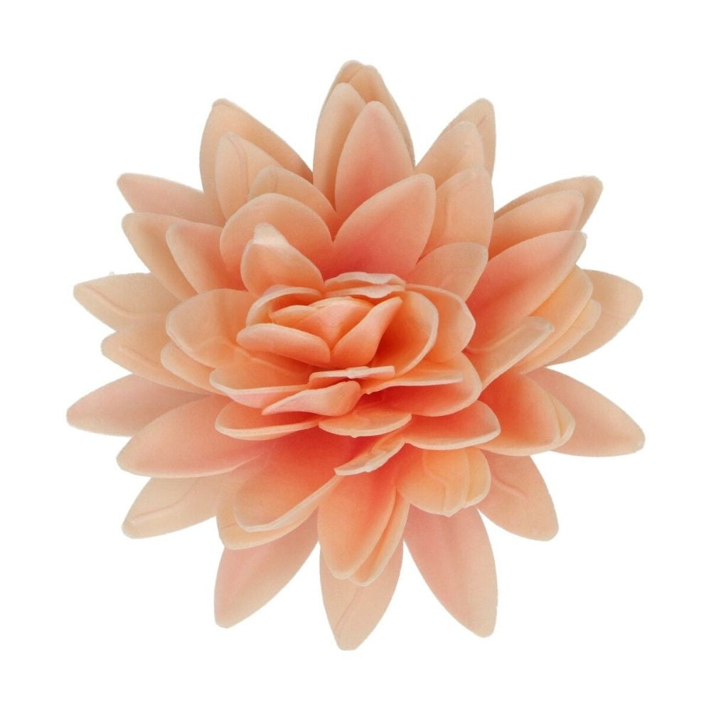 FunCakes Orange Large Peony Deluxe Wafer Flower