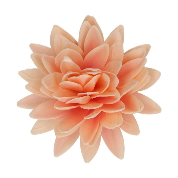 FunCakes Orange Large Peony Deluxe Wafer Flower