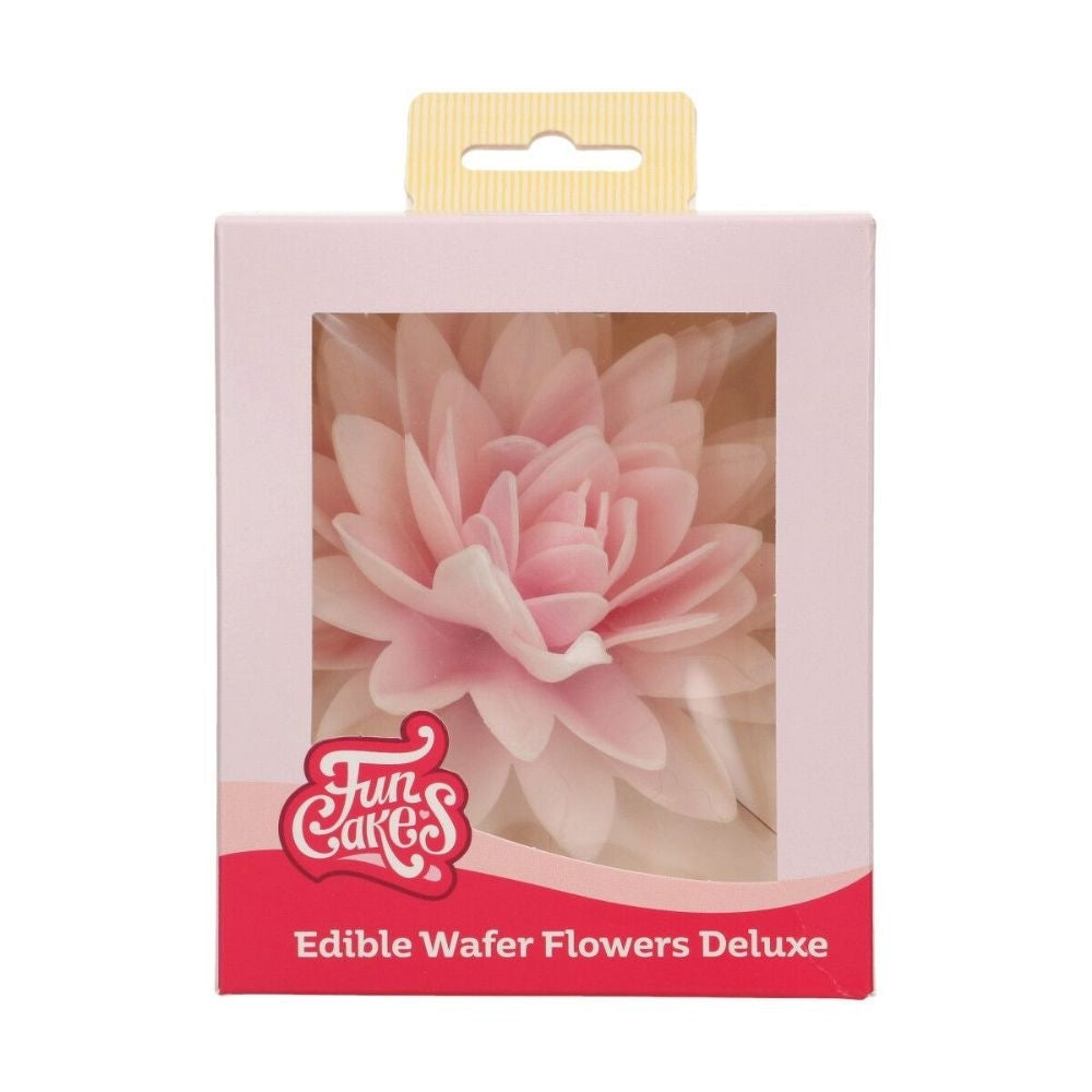 FunCakes Pink Ombre Large Peony Deluxe Wafer Flower