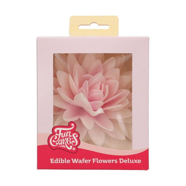 FunCakes Pink Ombre Large Peony Deluxe Wafer Flower