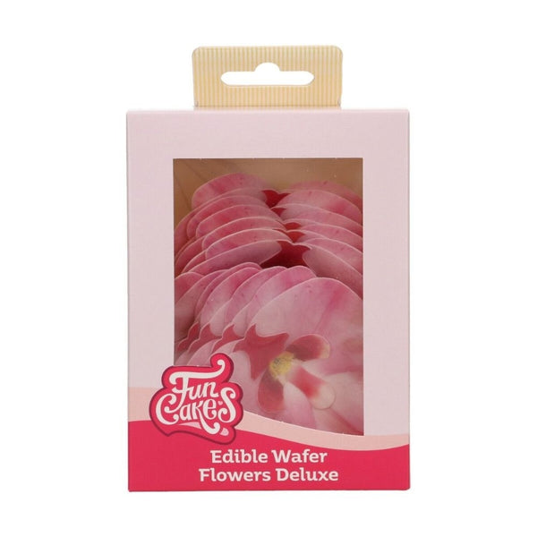 FunCakes Pink Medium Orchid Deluxe Wafer Flowers Pack Of 10