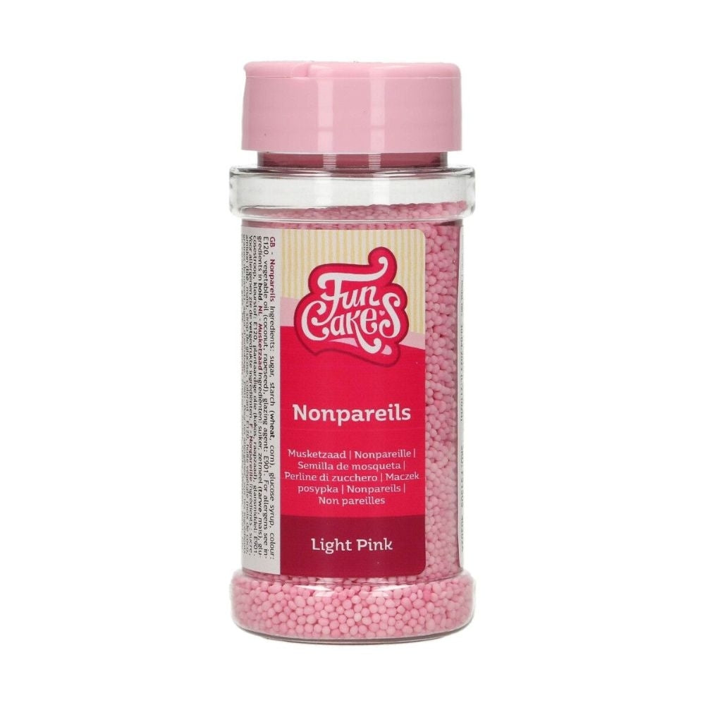 FunCakes Light Pink Nonpareil Sprinkles